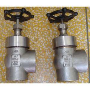 ASTM A182 F316 Angle Globe Valve, 1 1/2 Inch, 300LB