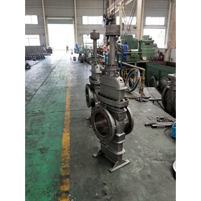 ASTM A216 WCB Slab Gate Valve, A105 & ENP Seat, DN400, PN20, RF End