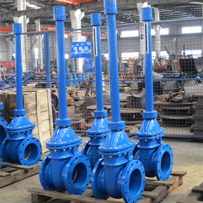 Blue Epoxy Powder Gate Valve, GGG50, DIN3352 F4, DN200, PN16