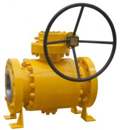 Carbon Steel Trunnion Mounted Ball Valve, API 607, ANSI 600