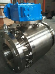 F304L Trunnion Ball Valve, Side Entry, Gear Operated