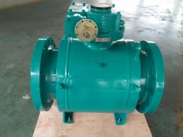 Fully Welded Trunnion Ball Valve, Full Bore, Worm Gear