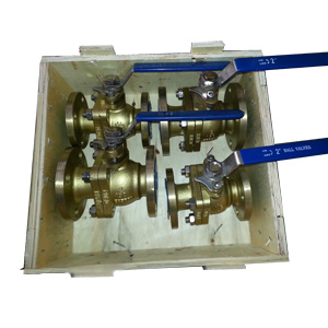 PTFE Seated Aluminum Bronze Ball Valve, 150#