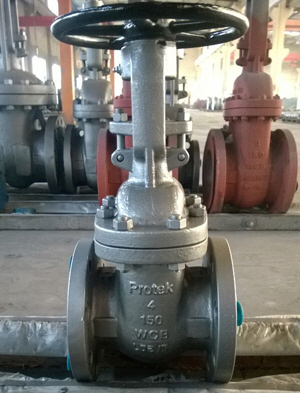 Solid Wedge Cast Steel Gate Valve, DN100, 150LB