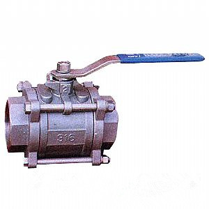 Threaded 2-PC Ball Valve, 1/8 Inch, 800 WOG